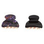 Foil Flake Mini Hair Claws - Purple, 2 Pack,