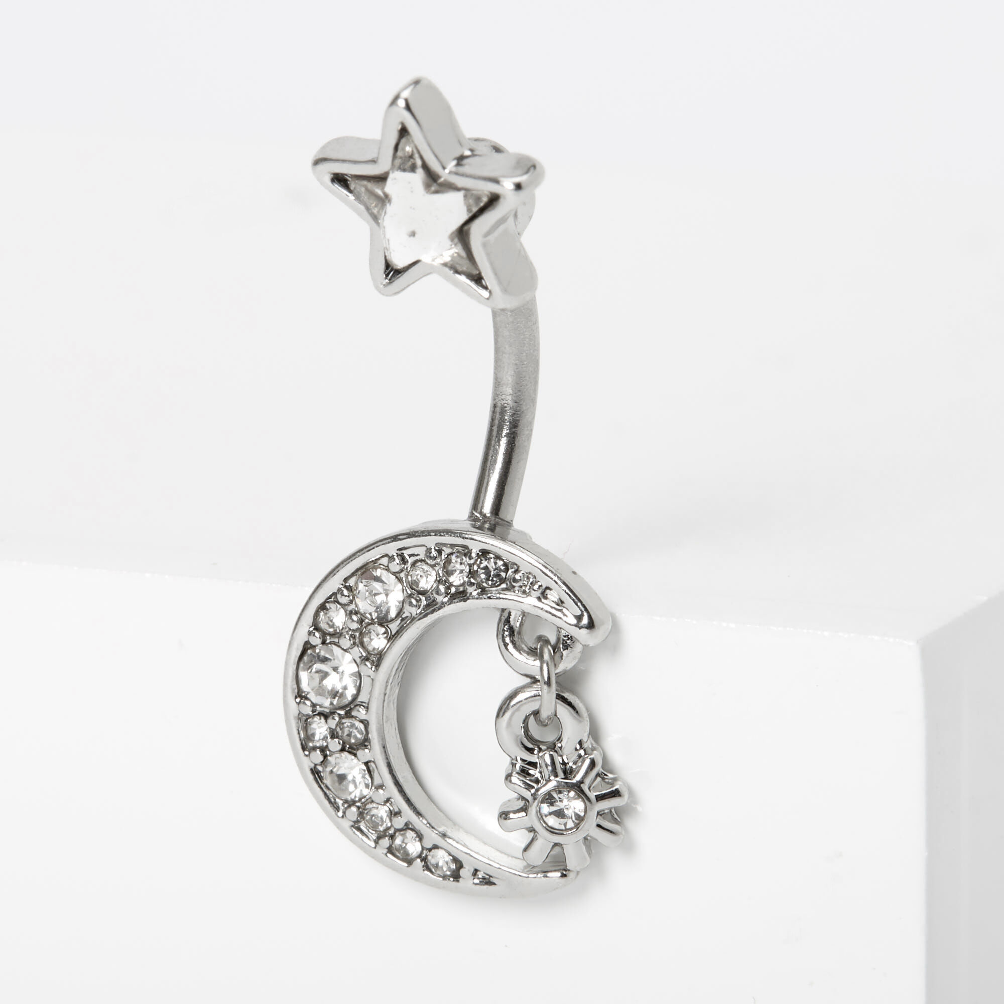 Moon belly ring sale