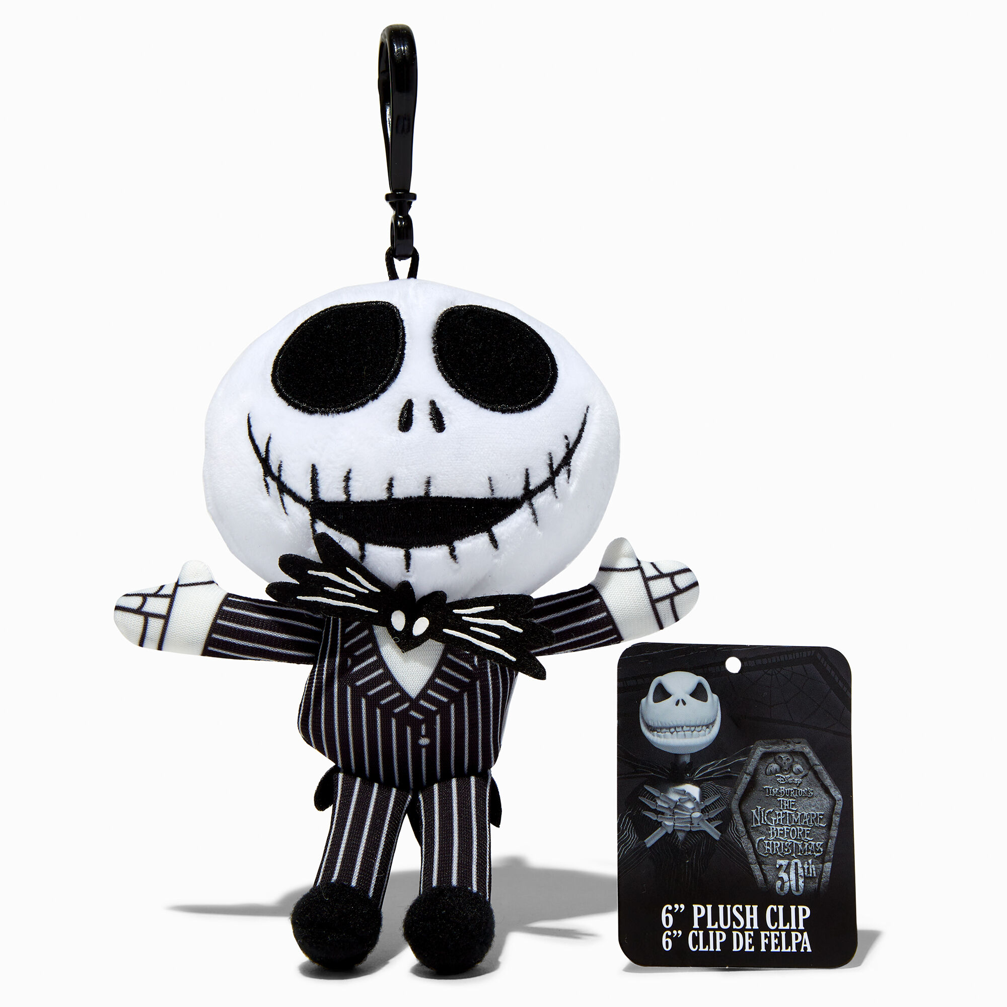 The Nightmare Before Christmas® Jack Skellington Clip-On Plush Toy