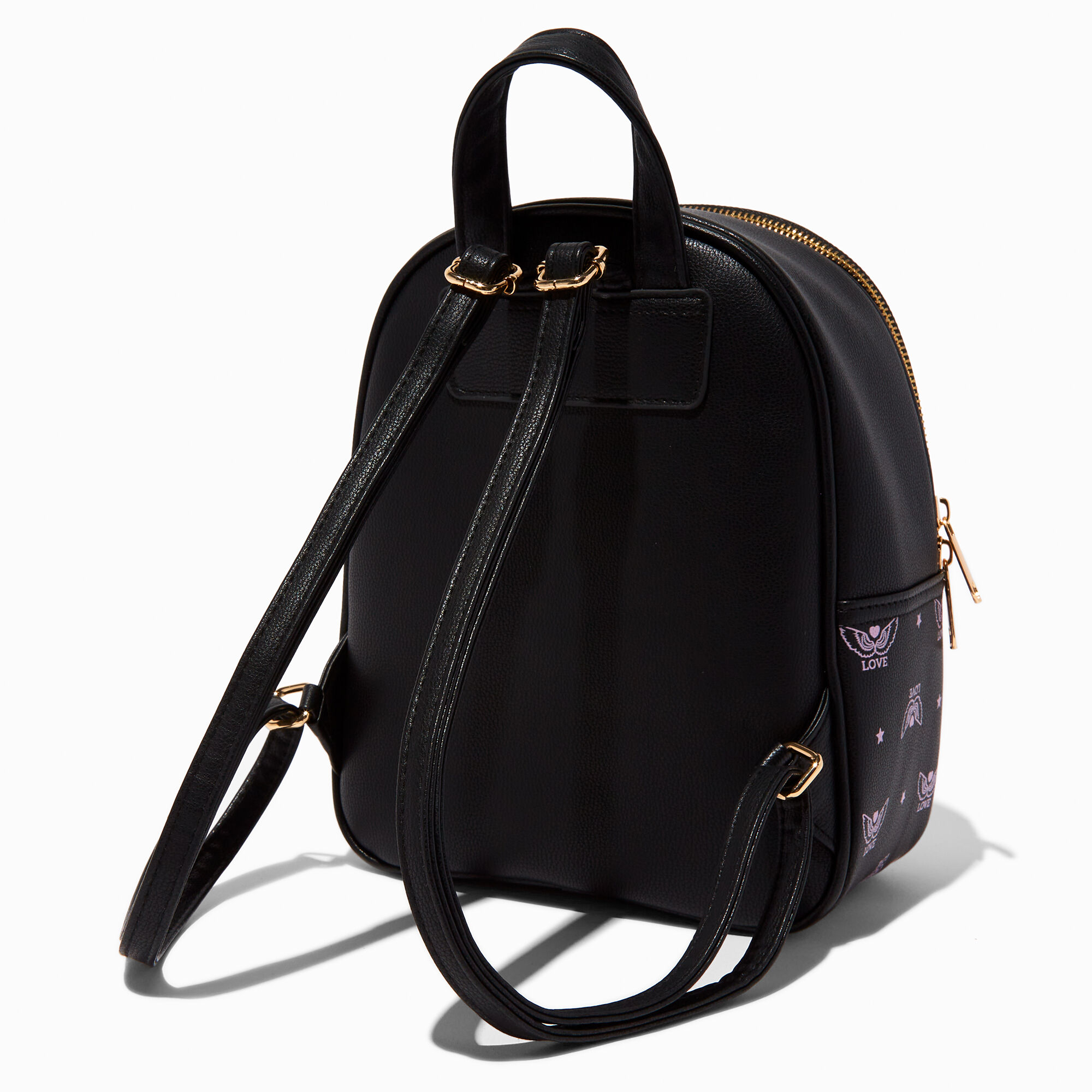 Coquette Colourblock Pink Love Wings Small Backpack,