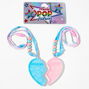 Pop Fashion Best Friends Puzzle Heart Popper Necklace Fidget Toy &#40;2 pack&#41;,