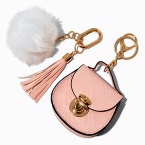 Pink Mini Purse Keyring,