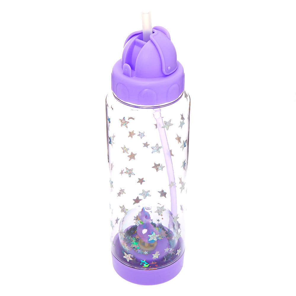 Lala the Llamacorn Snowglobe Water Bottle - Purple,