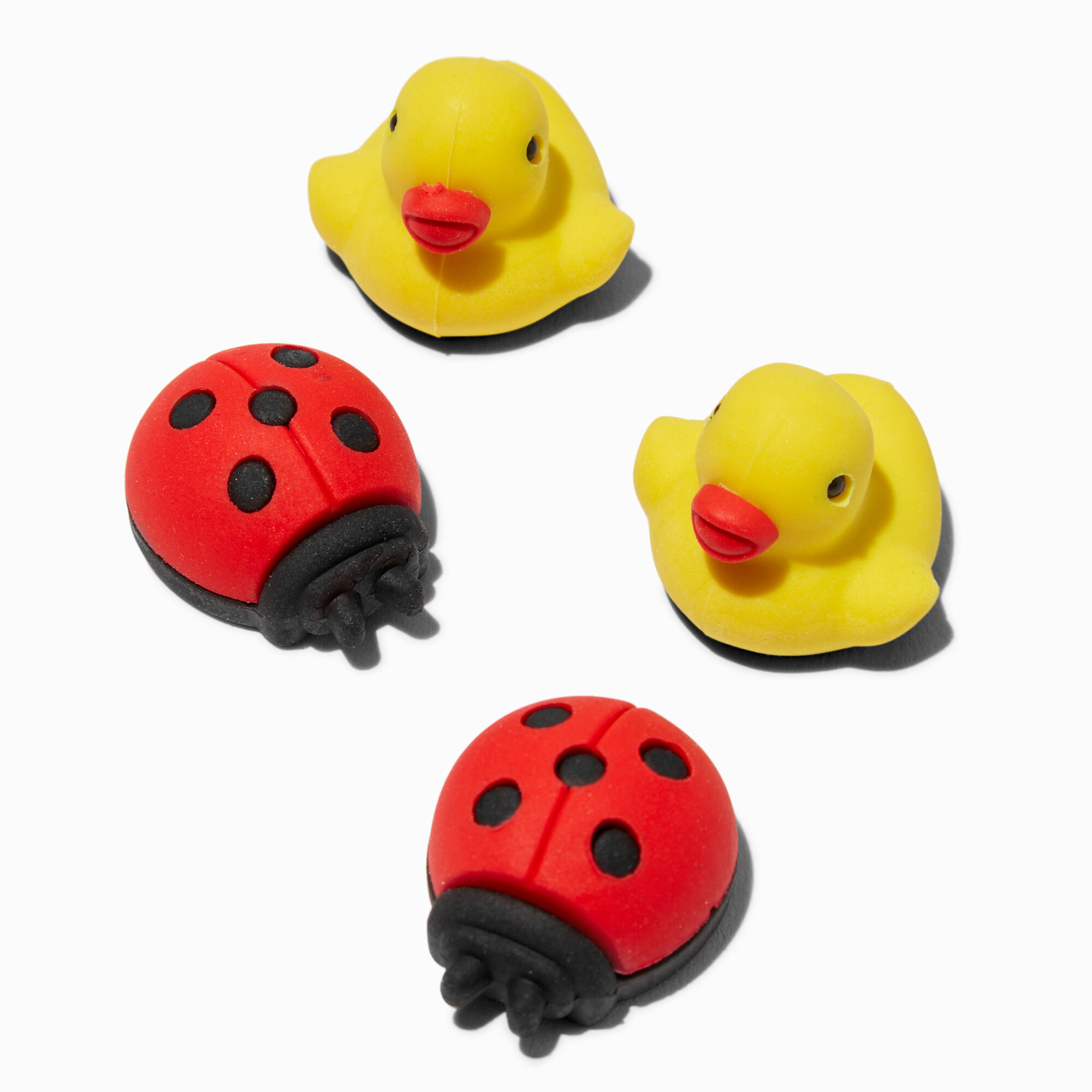 View Claires Duck Ladybug Erasers 4 Pack information