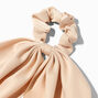 Small Beige Hair Scrunchie Scarf,