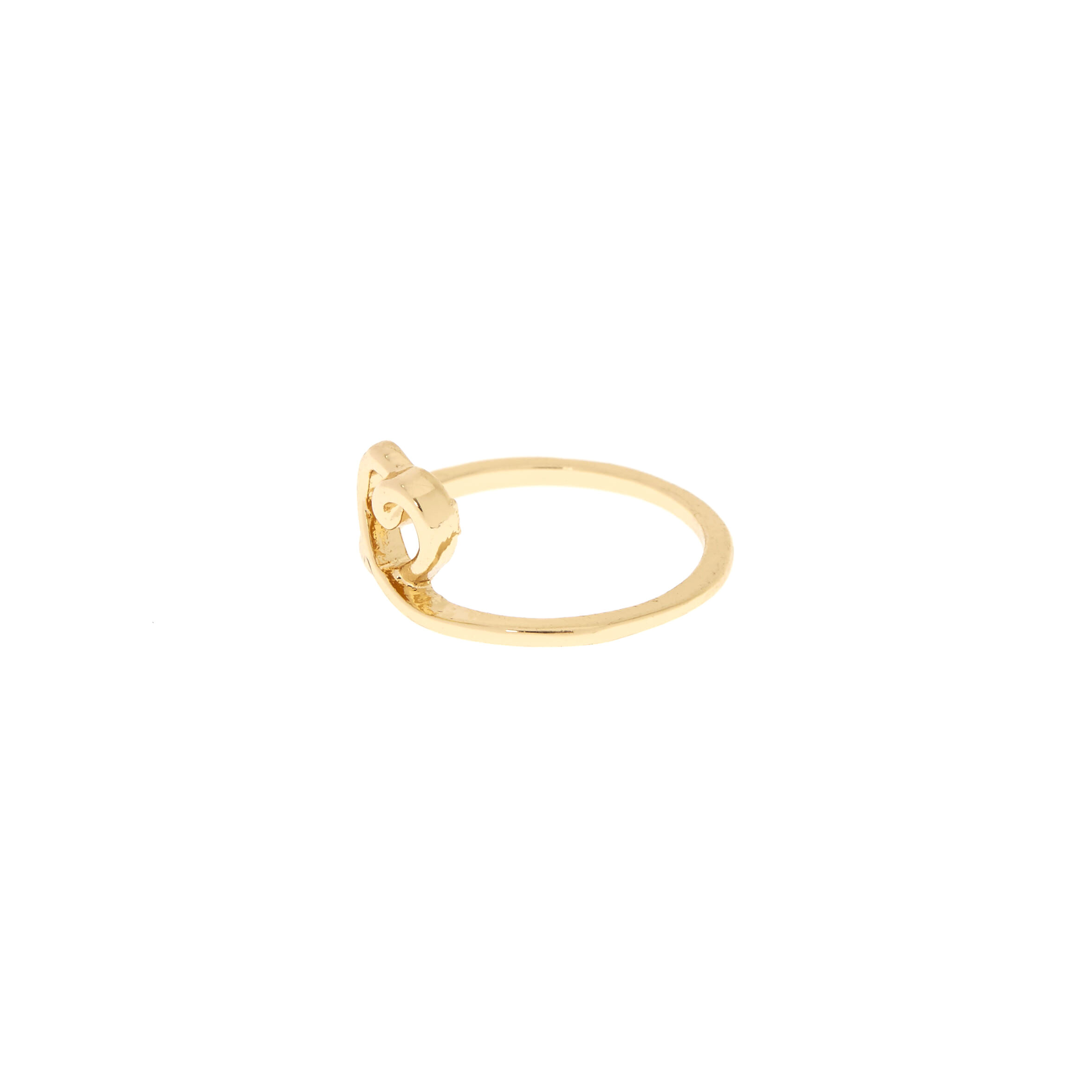Bague de phalange cœurs couleur doré,