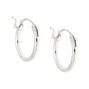 Sterling Silver 10MM Hinge Hoop Earrings,