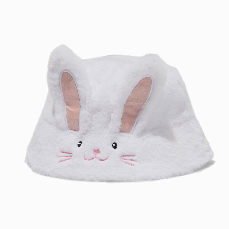 Bunny Ears Plush Bucket Hat,