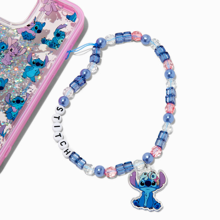 Disney Stitch Claire&#39;s Exclusive BFF Beaded Phone Wrist Strap,