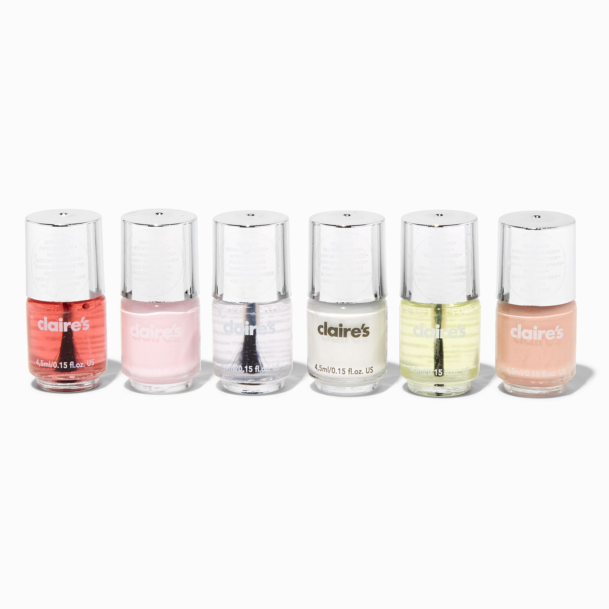 Mini vernis à ongles French manucure - Lot de 6,