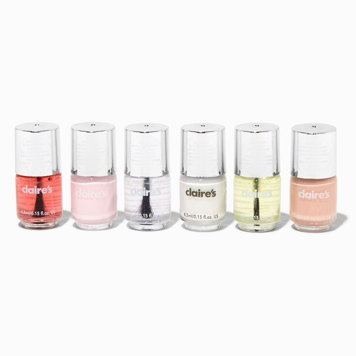 Mini vernis &agrave; ongles French manucure - Lot de 6,