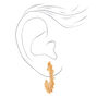 Gold-tone 30MM Sunburst Hoop Earrings,