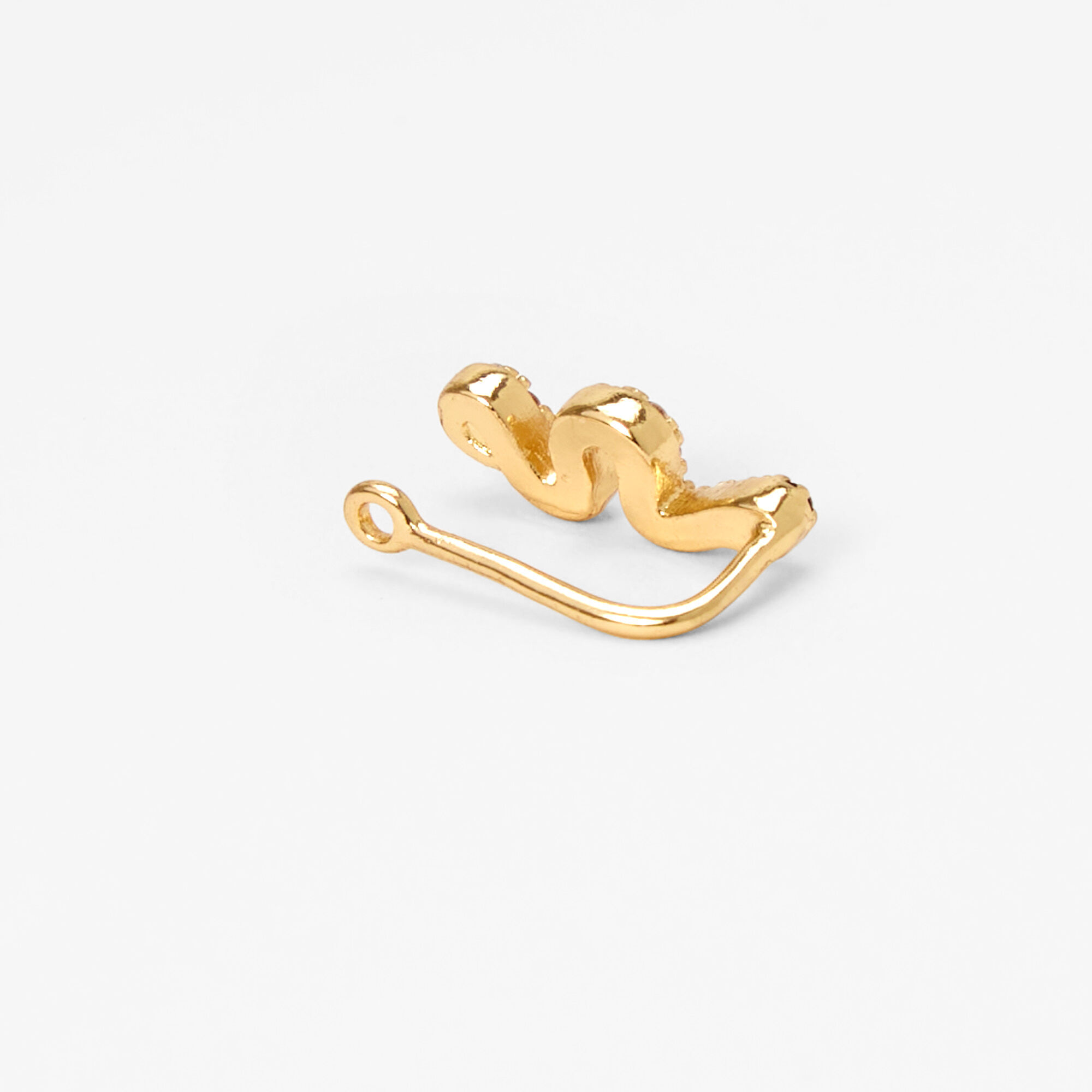 Gold Snake Faux Nose Ring,