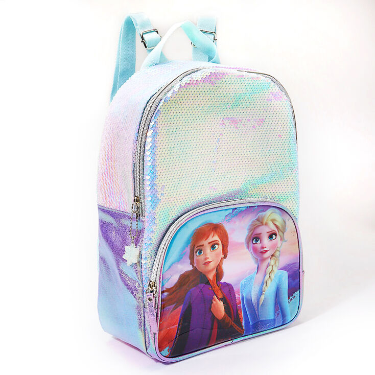 Sac &agrave; dos de taille moyenne &agrave; sequins holographiques Elsa et Anna de La Reine des Neiges&nbsp;2 &copy;Disney - Violet,