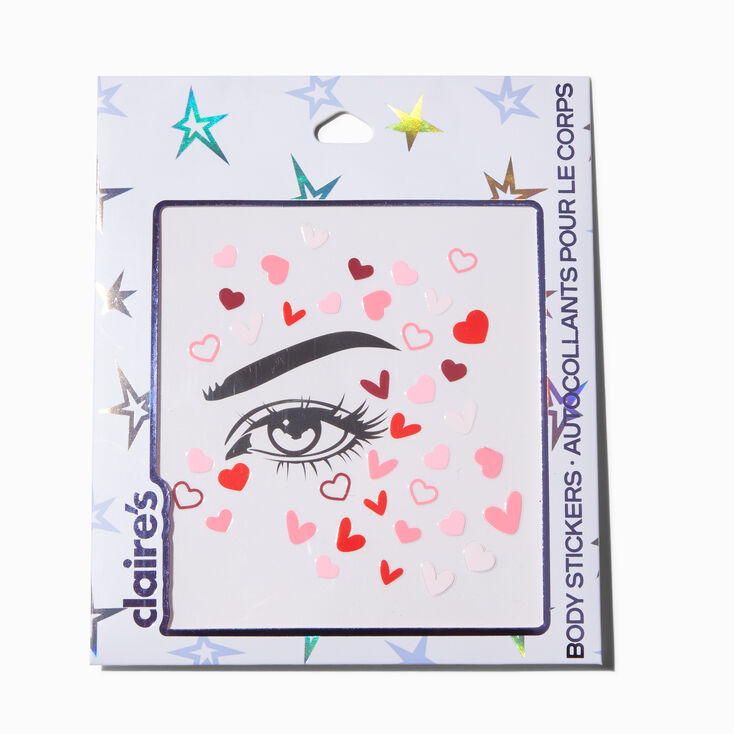 Hearts Face Stickers,