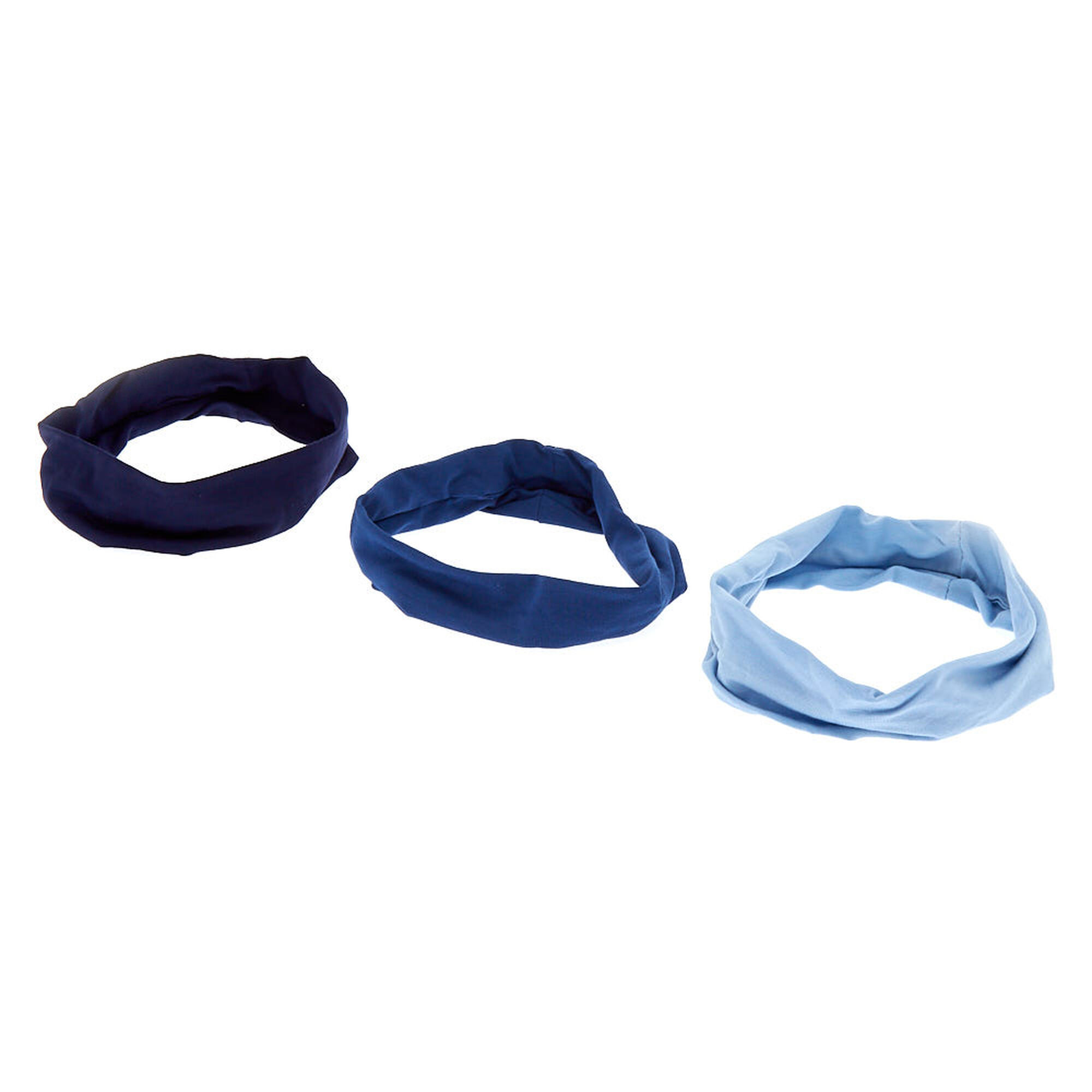 View Claires Ocean Tone Headwraps 3 Pack Blue information