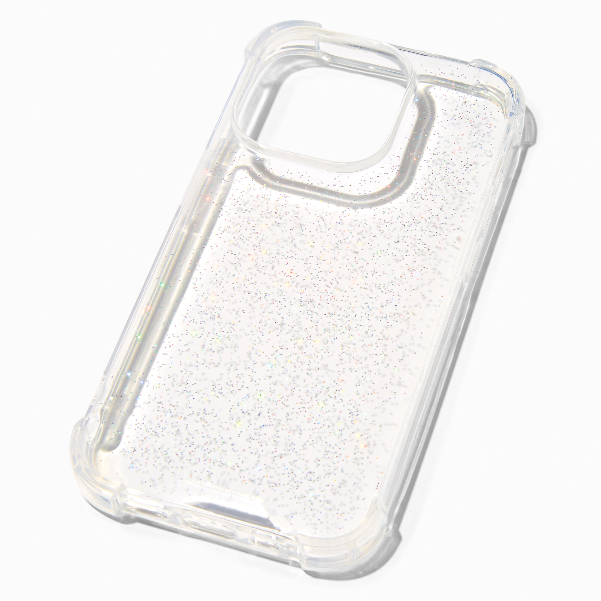 View Claires Clear Glitter Protective Phone Case Fits Iphone 14 Pro information