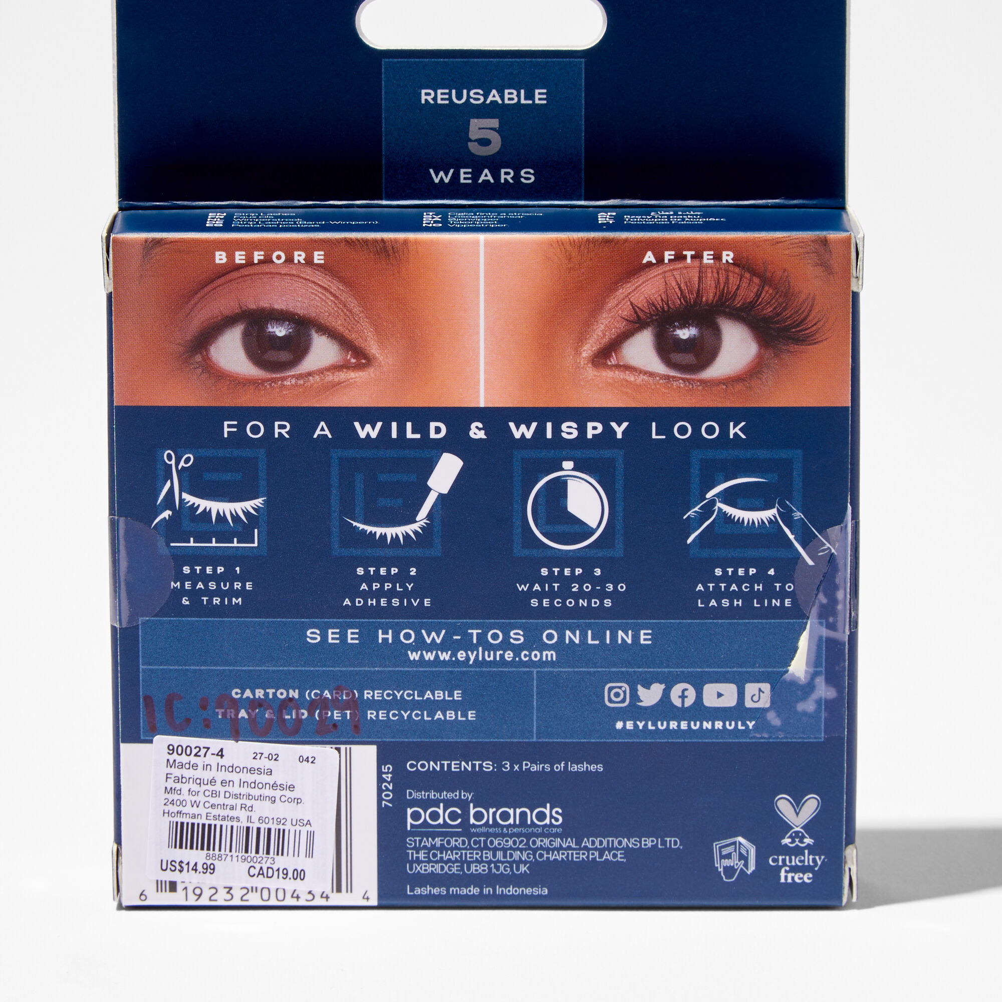 Eylure Wild & Wispy False Lashes - Unruly,
