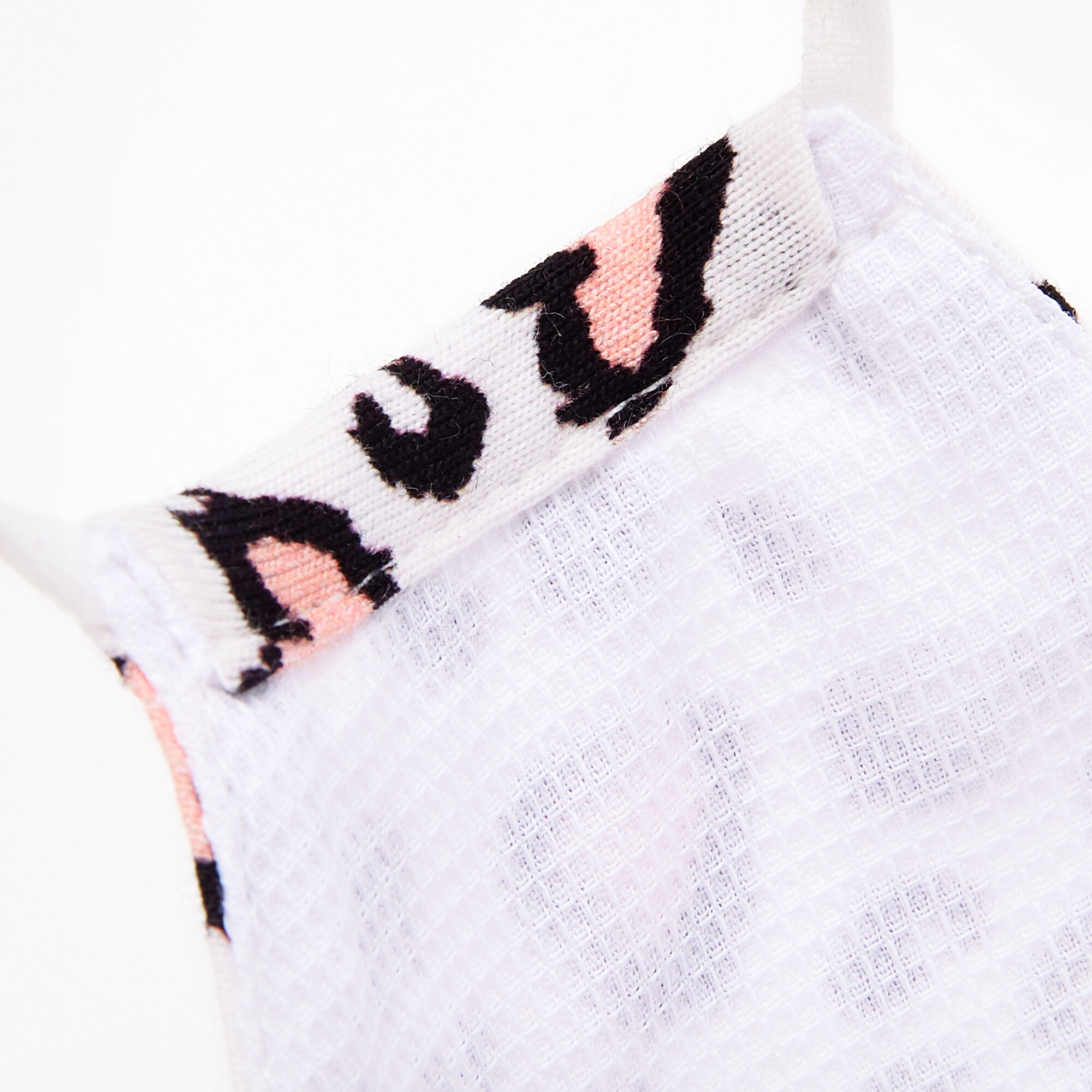 Cotton Pink Hearts Leopard Print Face Mask - Child Small,