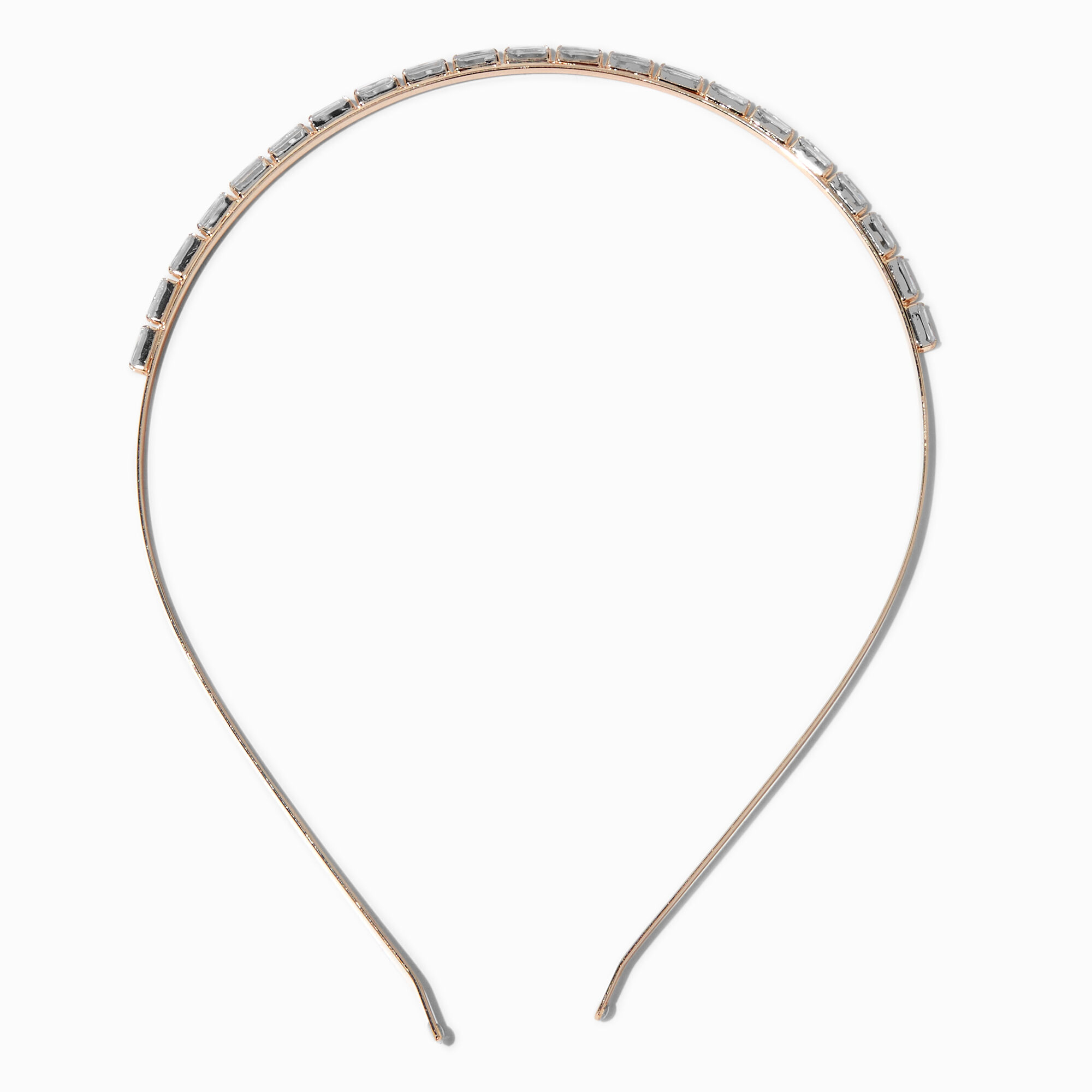 Rose Gold-tone Cubic Zirconia Headband,
