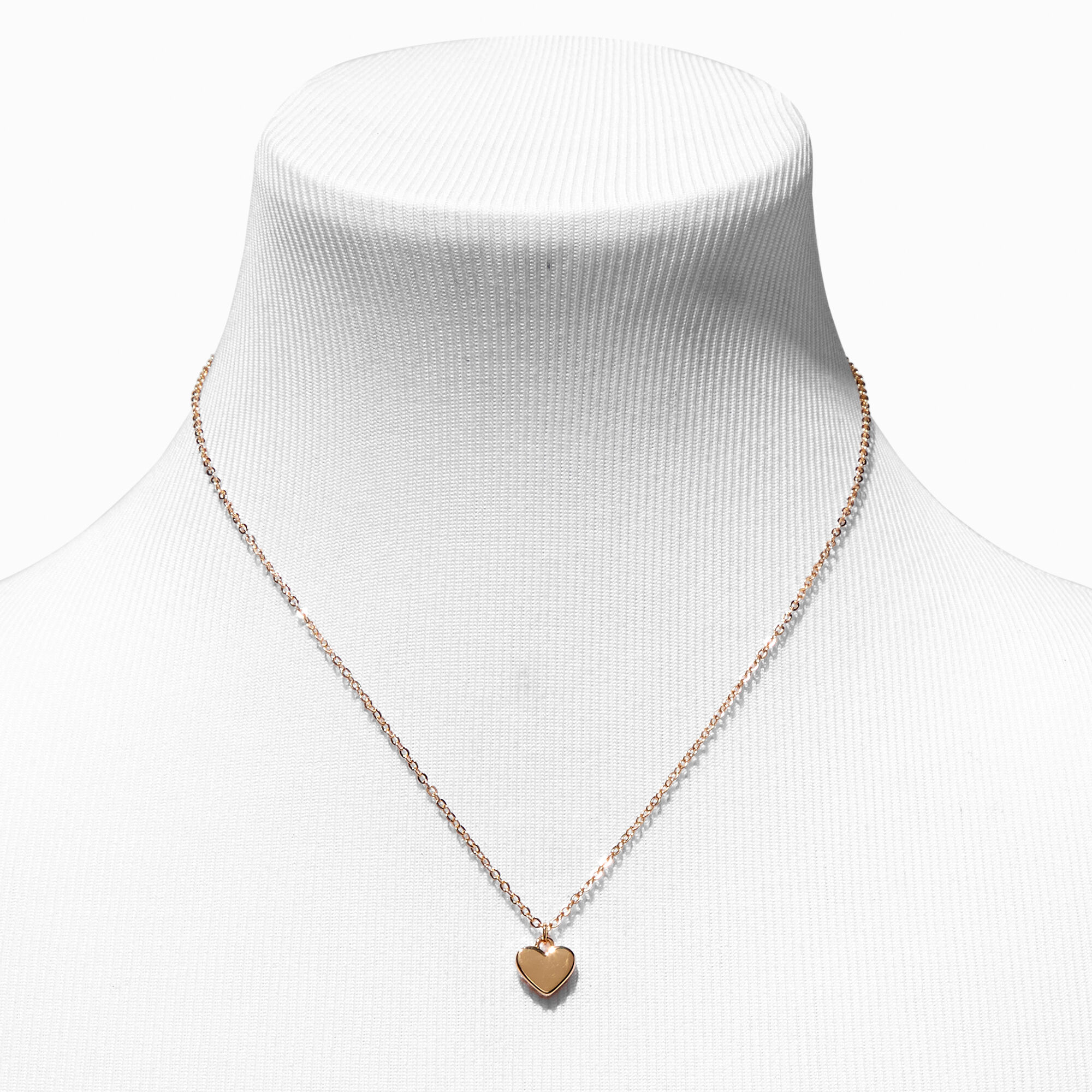 Heart necklace claire's discount