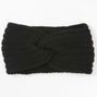 Knit Twisted Headwrap - Black,