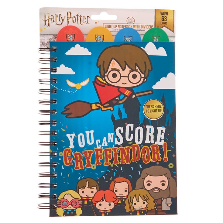 Claire's Carnet qui s’allume avec intercalaires Harry Potter™ - Bleu