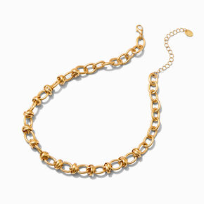 Gold-tone Chunky Chain Necklace,
