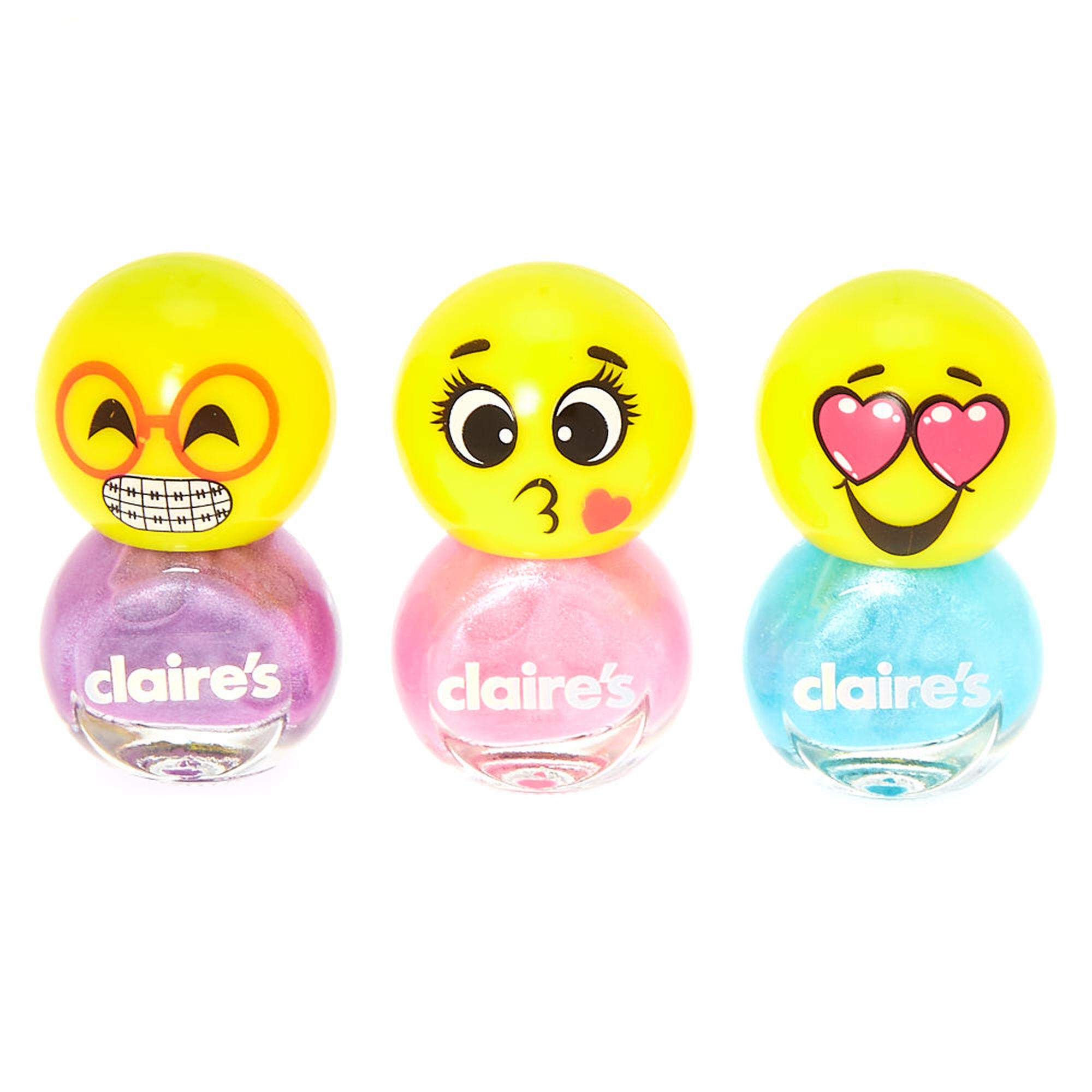 Emoji Nail Polish Set - 3 Pack | Claire's