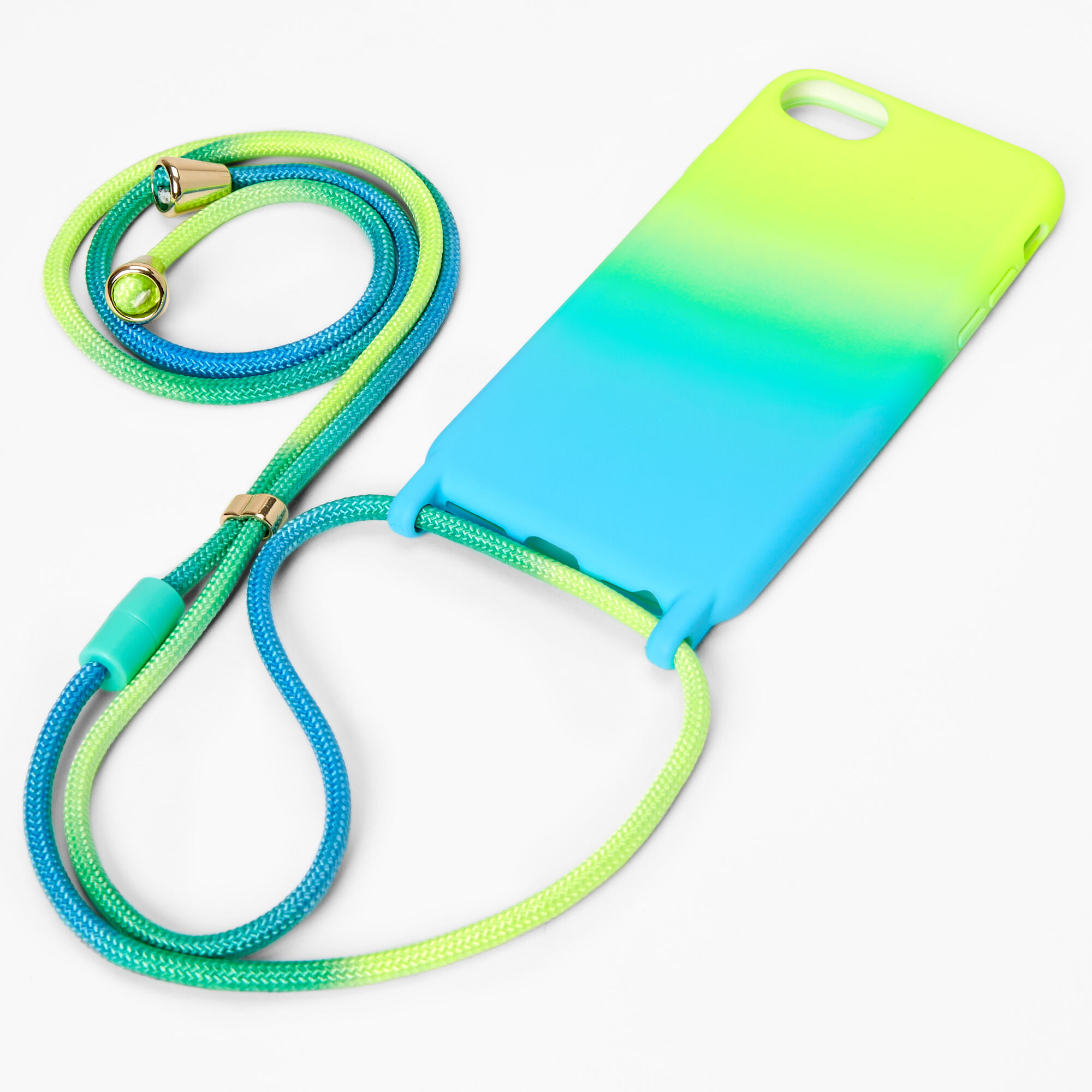 Neon Ombre Phone Case with Strap - Fits iPhone® 6/7/8/SE,