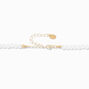 Claire&#39;s Club Gold Heart Pearl Choker Necklace,