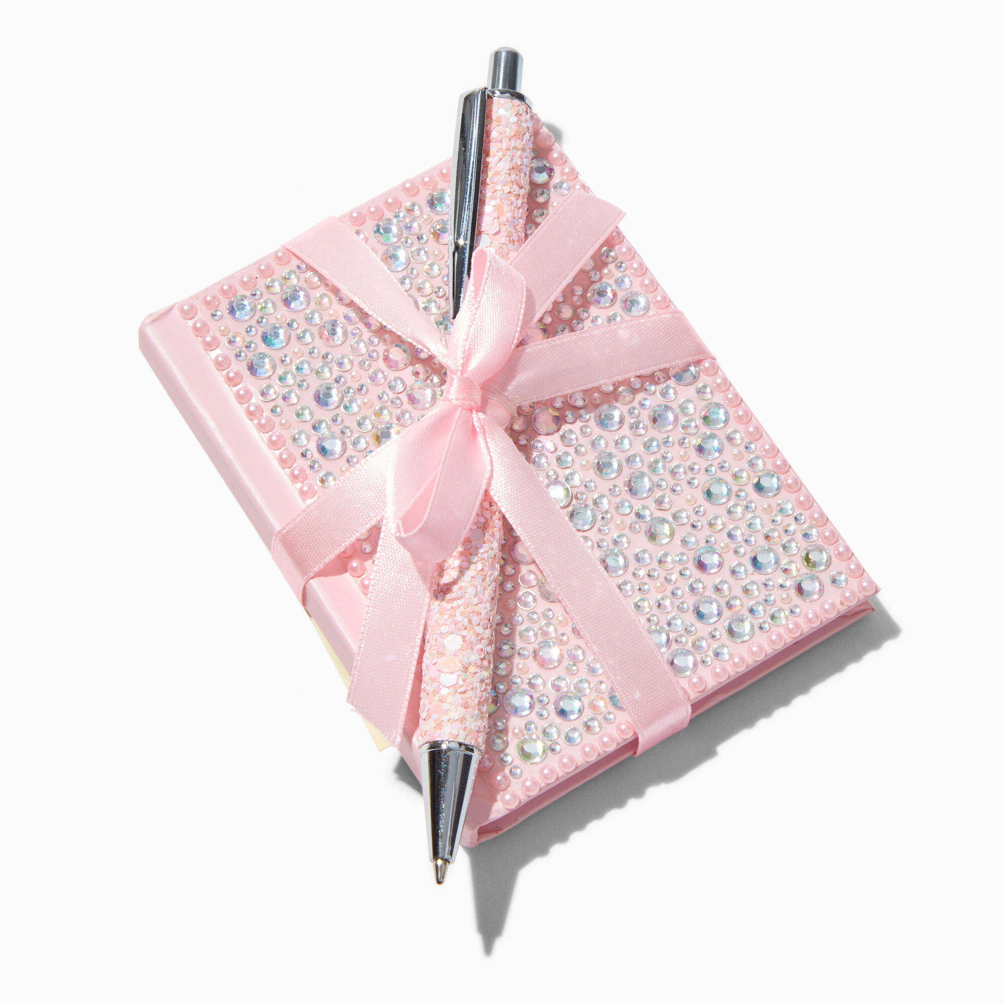 View Claires Bling Mini Notebook Pen Gift Set Pink information