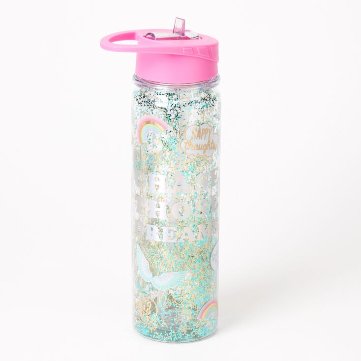 Happy Thoughts Shaker Water Bottle,