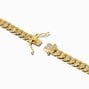 C LUXE by Claire&#39;s 18k Yellow Gold Plated Pav&eacute; Cubic Zirconia Cuban Chain Necklace,