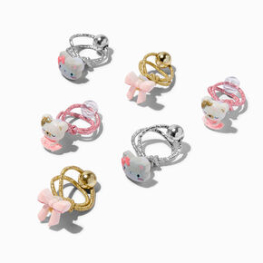 Claire&#39;s Club Glitter Critter Hair Ties - 6 Pack,