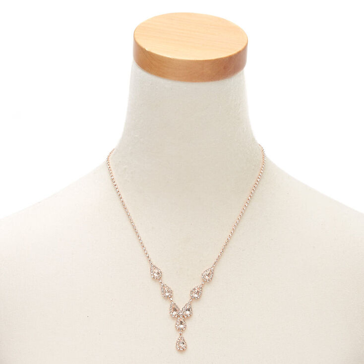Rose Gold Teardrop Jewelry Set &#40;3 Pack&#41;,