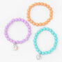 Claire&#39;s Club Matte Unicorn Beaded Stretch Bracelets &#40;3 pack&#41;,