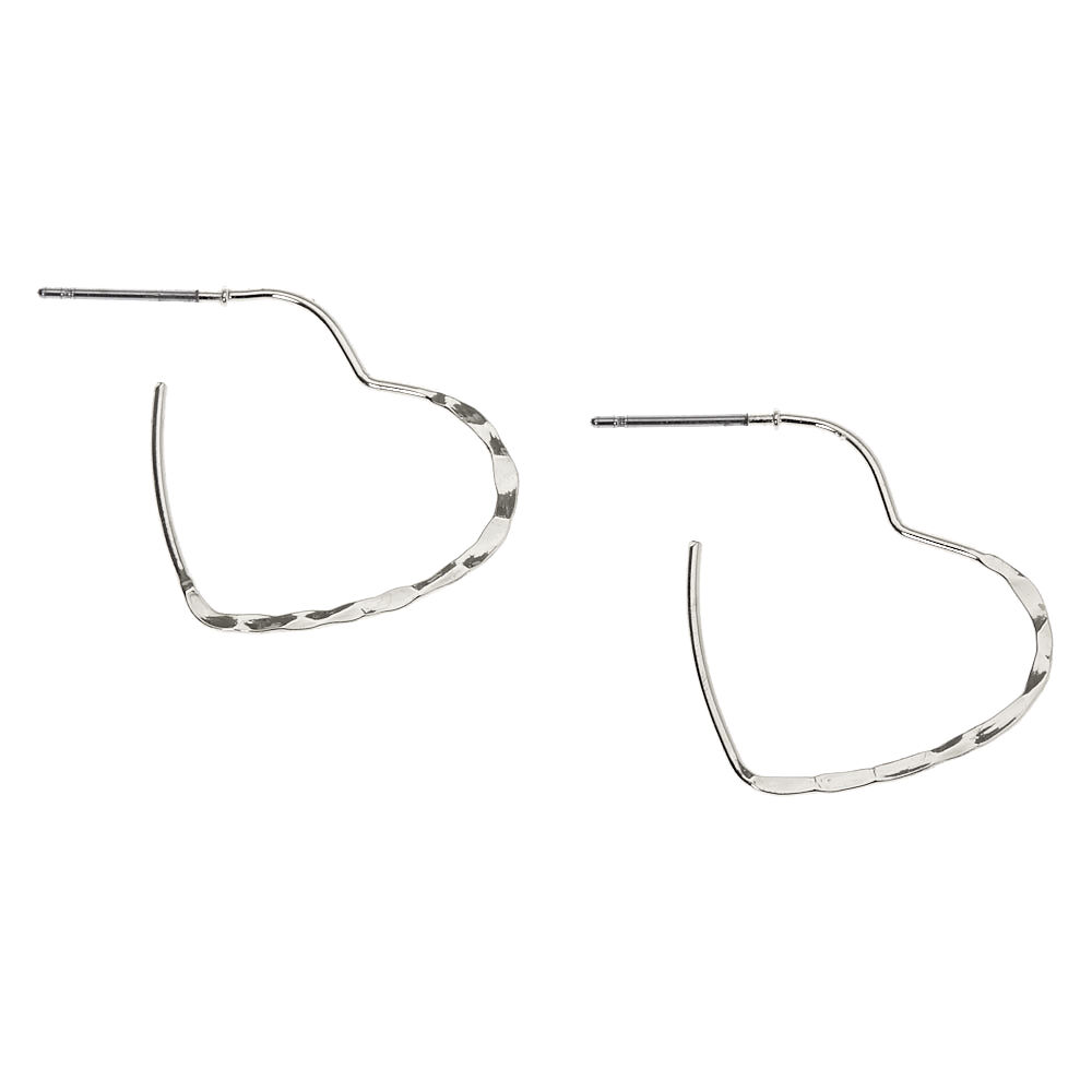 Claire's heart hoop earrings hotsell