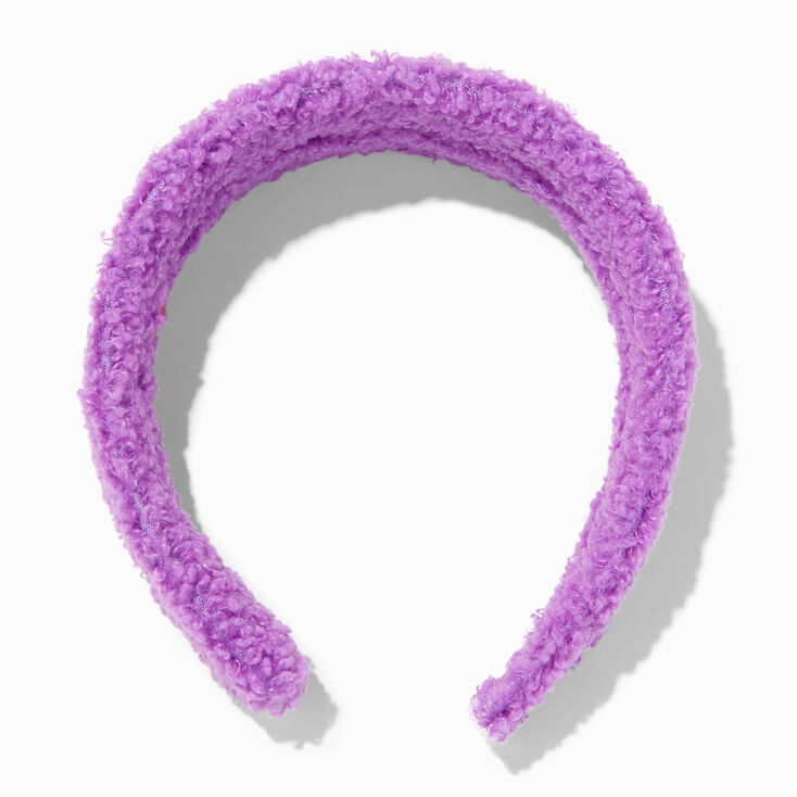 Purple Butterfly Sherpa Headband,