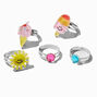 Claire&#39;s Club Silver Dessert Rings - 5 Pack,