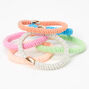 Pastel Beaded Twist Hair Ties - 6 Pack,