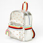 Rainbow Holographic Mini Backpack - Silver,