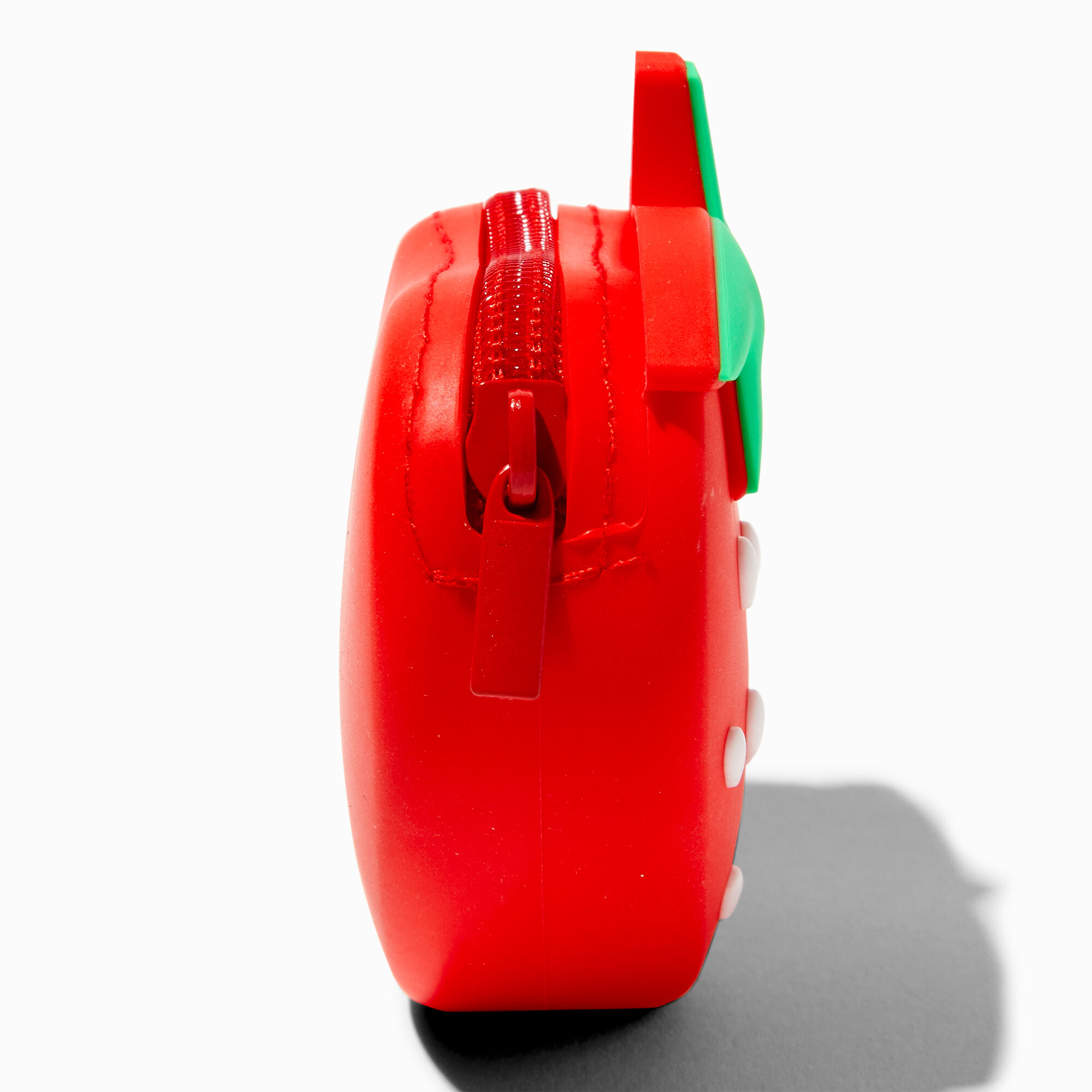 Porte-monnaie en silicone fraise,