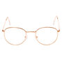 Rose Gold Round Clear Lens Frames,