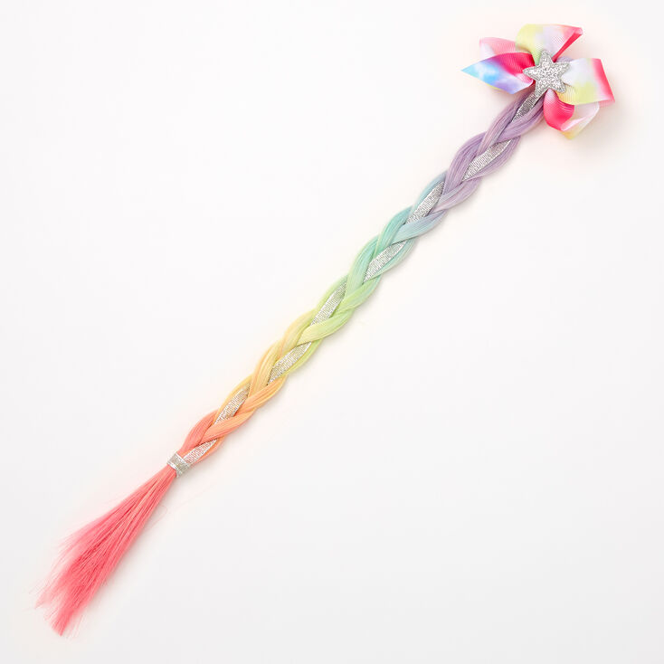 Claire&#39;s Club Rainbow Ombre Faux Hair Clip,