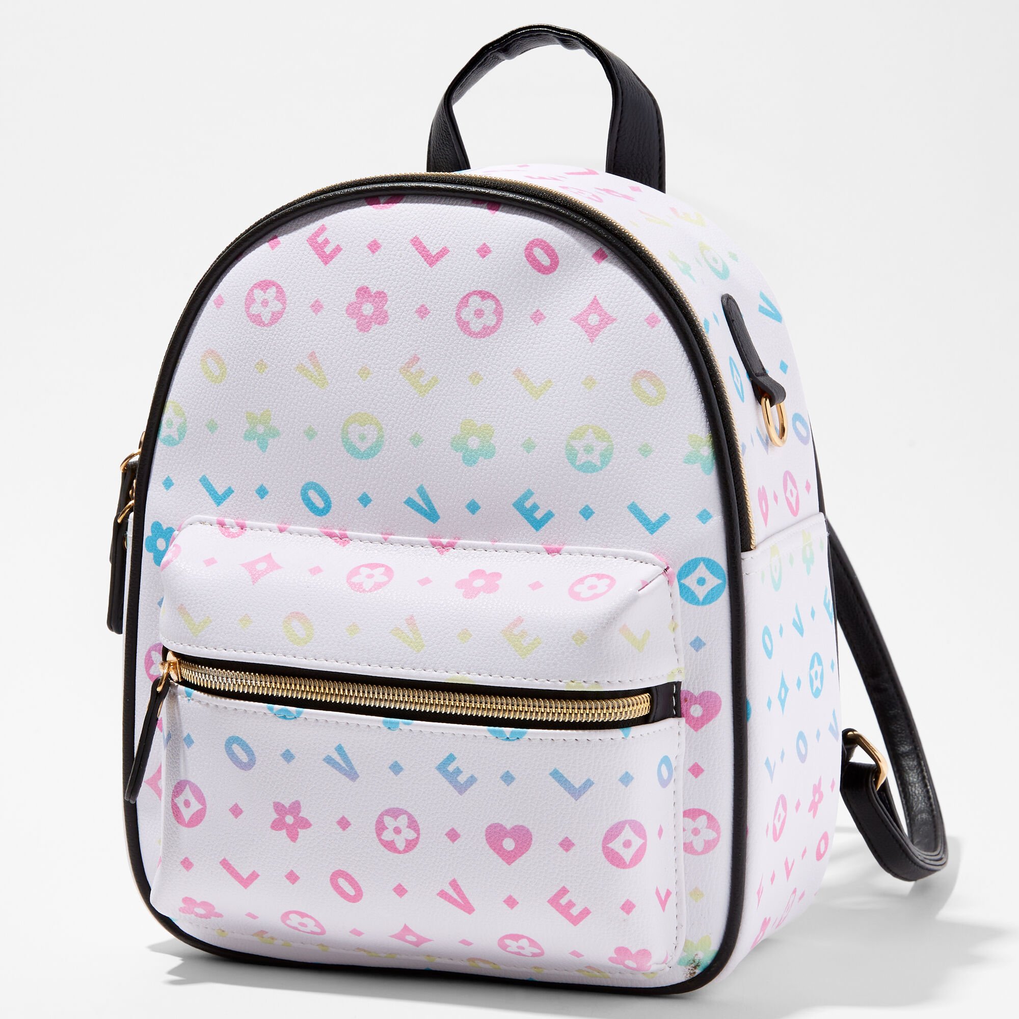 View Claires Status Icons Small Backpack White information
