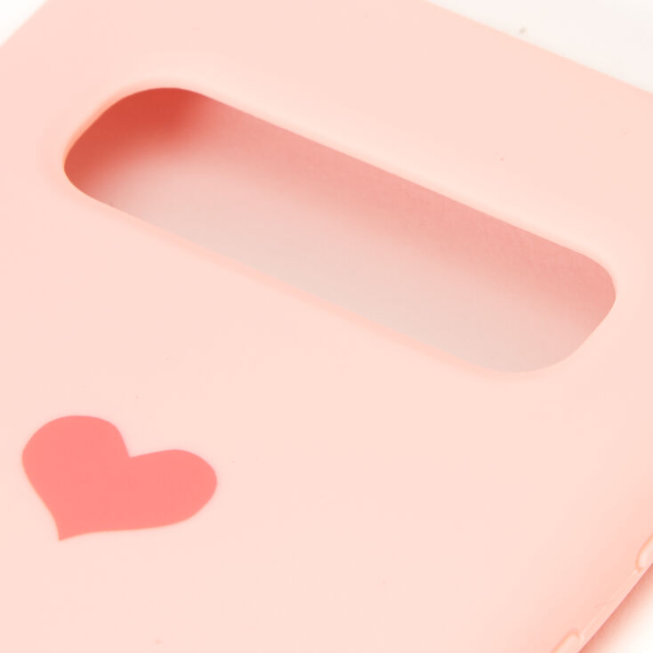 Coque de portable c&oelig;ur rose - Compatible avec Samsung Galaxy&nbsp;S10,