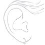 Sterling Silver 10MM Huggie Half Hoop Earrings,