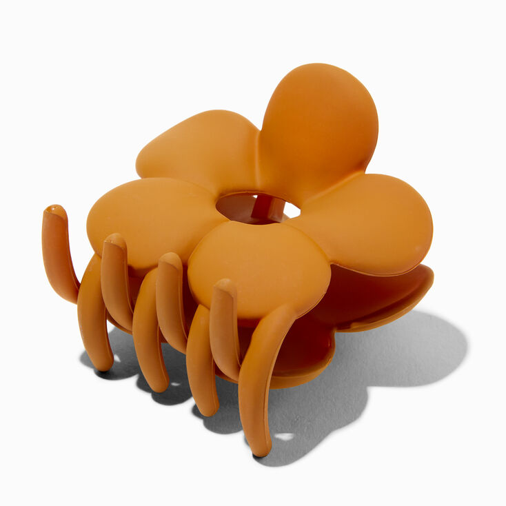 Orange Flower Hair Claw,