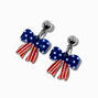 American Flag Bows Drop Earrings,